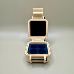 4 Vial Customizable Protective Rugged Case for 3ml Peptide Vials-4 vials