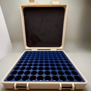 100 Vial Customizable Protective Rugged Case for 3ml Peptide Vials- 100 vials