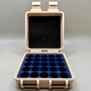 25 Vial Customizable Protective Rugged Case for 3ml Peptide Vials- 25 vials