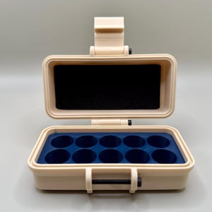 10 Vial Customizable Protective Rugged Case for 3ml Peptide Vials- 10 vials