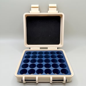 30 Vial Customizable Protective Rugged Case for 3ml Peptide Vials- 30 vials