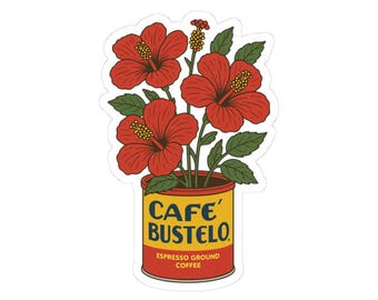 Café Bustelo Puerto Rican Coffee Flor De Maga Sticker