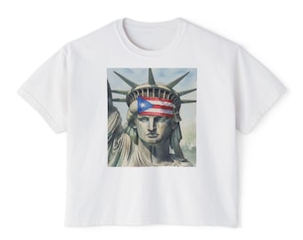 Puerto Rico en Nuevayol Boxy Cropped Tee