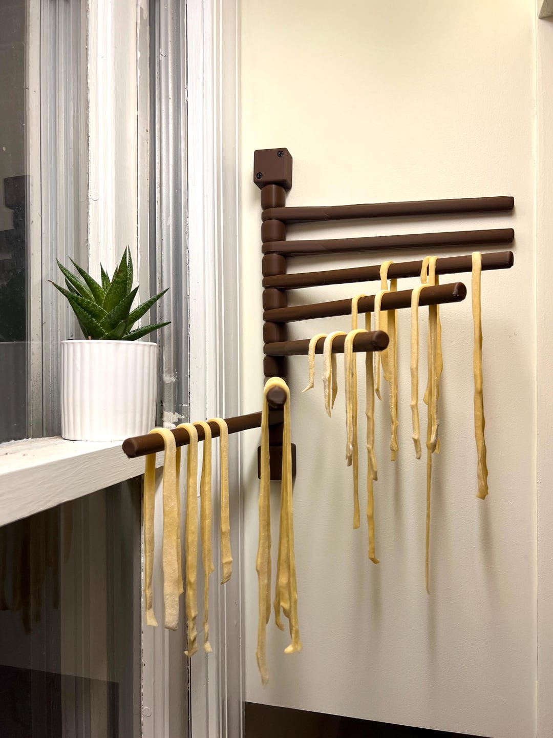 Pool Noodle Drying Rack Modern Noodle Pasta or Herb Drying Rack - Collapsible and Wall Mounted ...