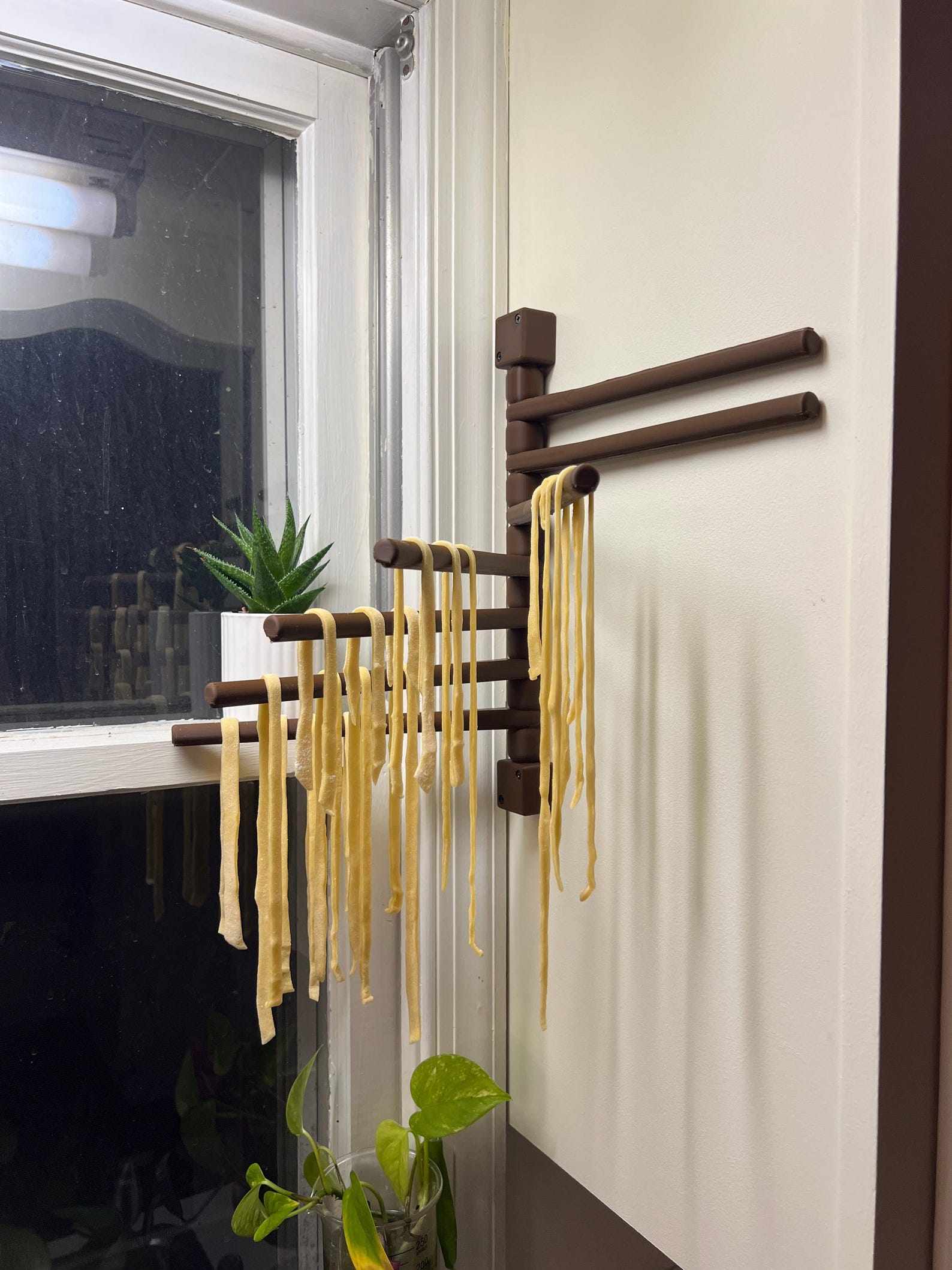 Pool Noodle Drying Rack Modern Noodle Pasta or Herb Drying Rack - Collapsible and Wall Mounted ...