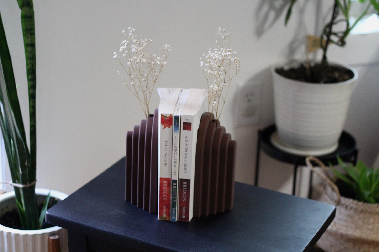 Modern Arch Bookend With Functional Vase - Etsy