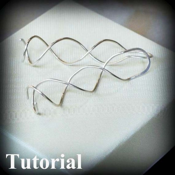 DIY Jewelry Tutorial - Curly Earrings - PDF