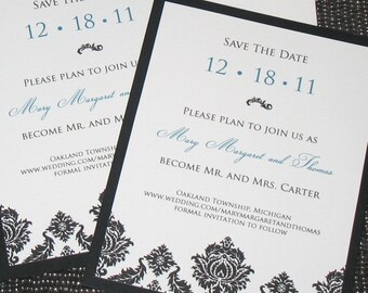 damask save the date