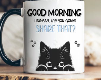Ceramic Cat Mug Cute Animal Lover Gift Enthusiast Morning Coffee Cup Design White Kitty Tea Time Cozy Drinkware Pet Kitchen Accessory