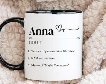 Personalized Dictionary Mug Custom Definition Ceramic Cup Unique Gift Funny Text Name Design Coffee Present Office Accessory Heart