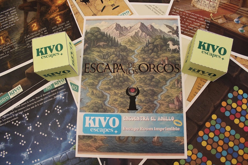 Escape room kit. Printable fantasy game. Diy kit for adults and families. image 9