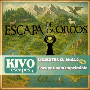 Sala de escape en español. Juego imprimible de fantasía para adultos y familias.