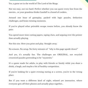 Escape room kit. Printable fantasy game. Diy kit for adults and families. image 2