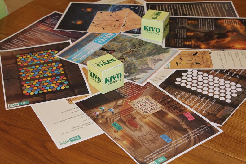 Escape room kit. Printable fantasy game. Diy kit for adults and families. image 5