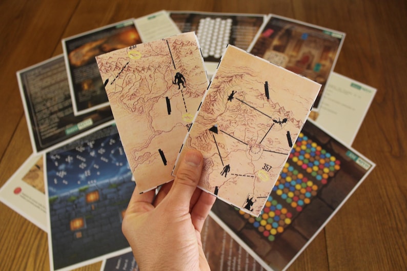 Escape room kit. Printable fantasy game. Diy kit for adults and families. image 4