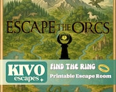 Escape room kit. Printable fantasy game. Diy kit for adults and families.