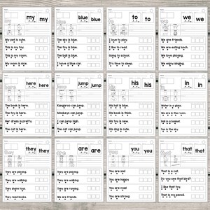 science of reading, heart words, orthographic mapping, sight word worksheet, phonics printable, kindergarten reading, high frequency words, word mapping, decodable words, reading intervention, structured literacy, 1st grade worksheet, sor resources