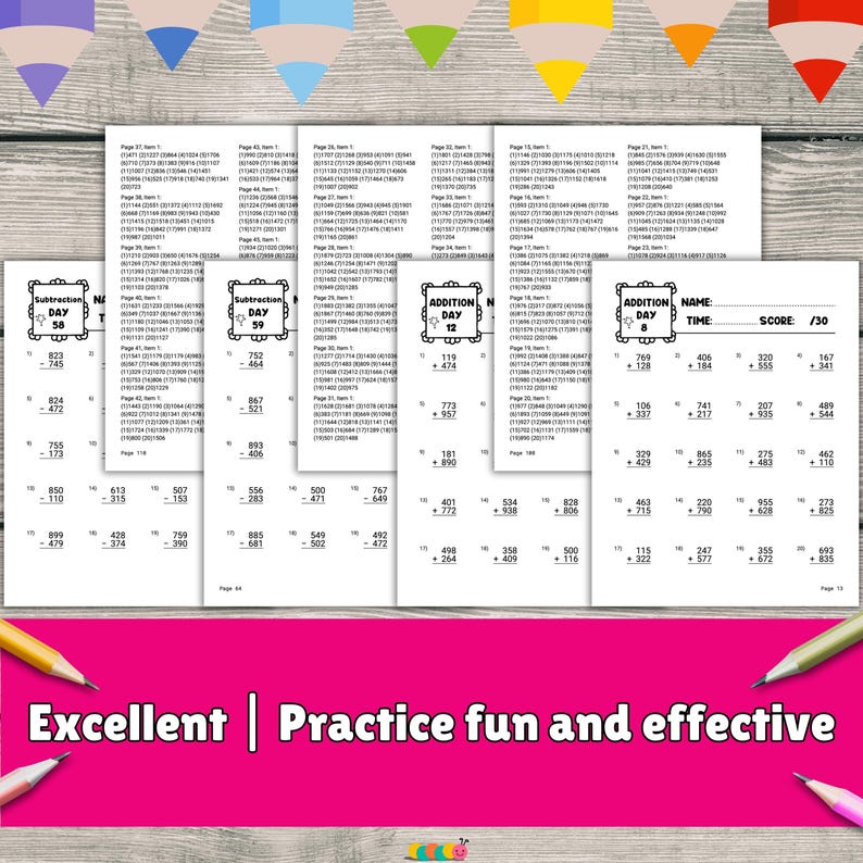 Math workbook,

Grade 4 math,

Addition practice,

Subtraction facts,

Math worksheets,

4th grade math,

Printable math