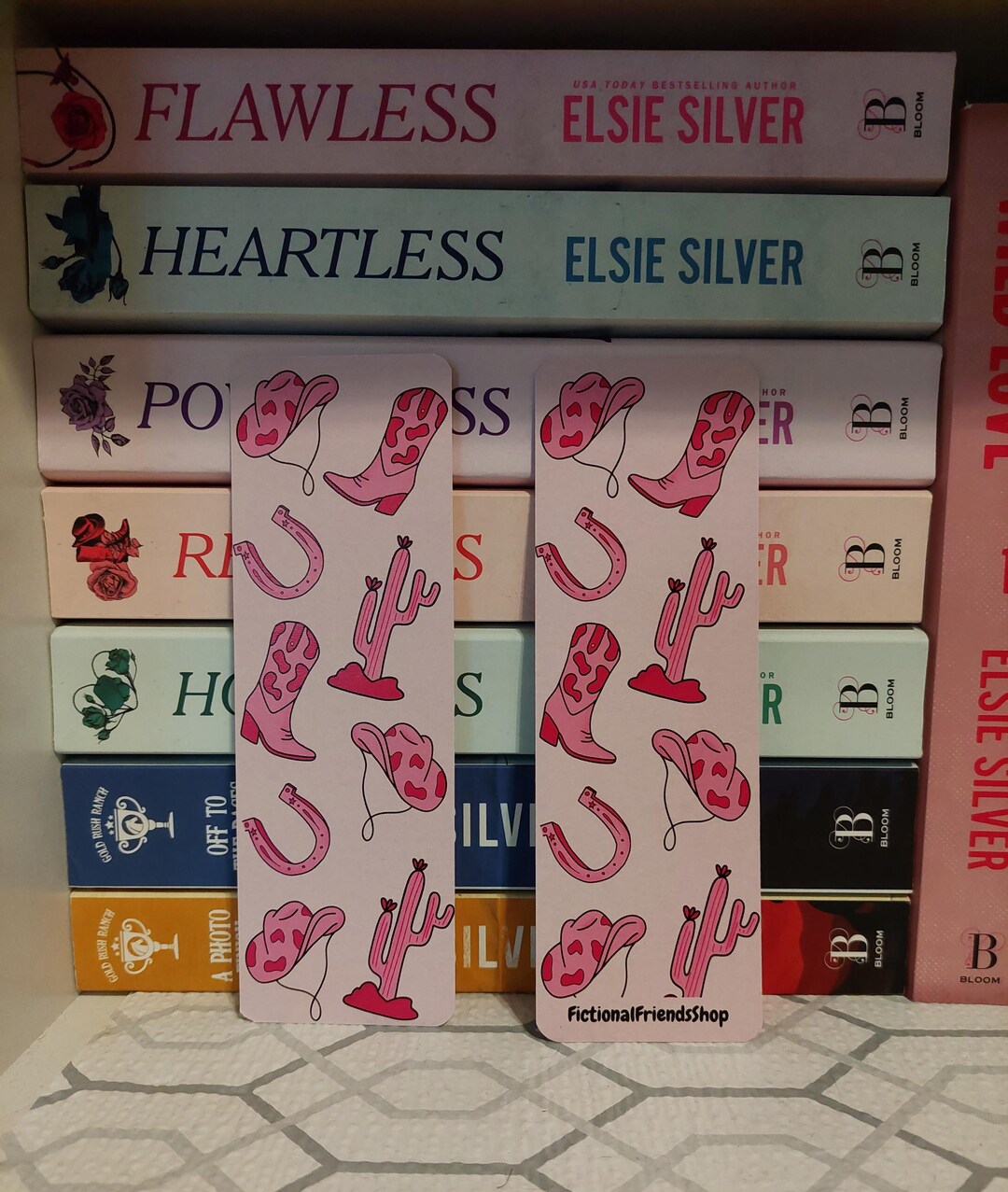 Pink Western Cowboy Bookmark | Handmade Bookmarks | Bookish Gifts ...