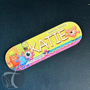 MONSTERS Feeding Tube DELUXE PUMP Sticker for Moog Infinity Pump - Customizable with Your Name