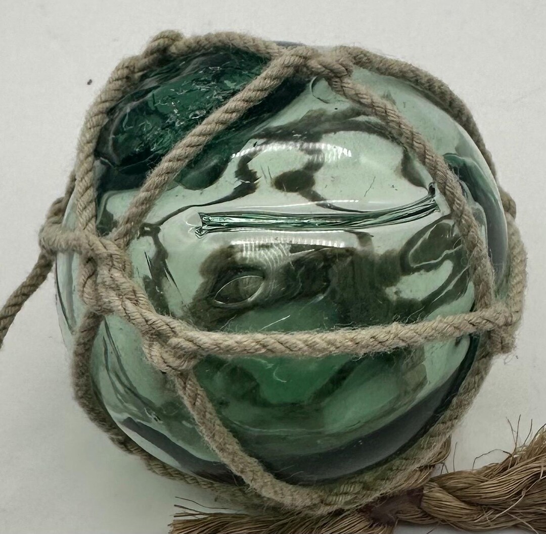 2.75 Inch Japanese Clear Blue Float With Blue Swirling and Lots of ...