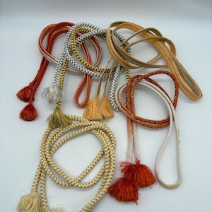 Obijime Cord Japanese Kimono Accessories Set Of Five