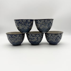 Japanese Arita Ware Flower Tea Cups