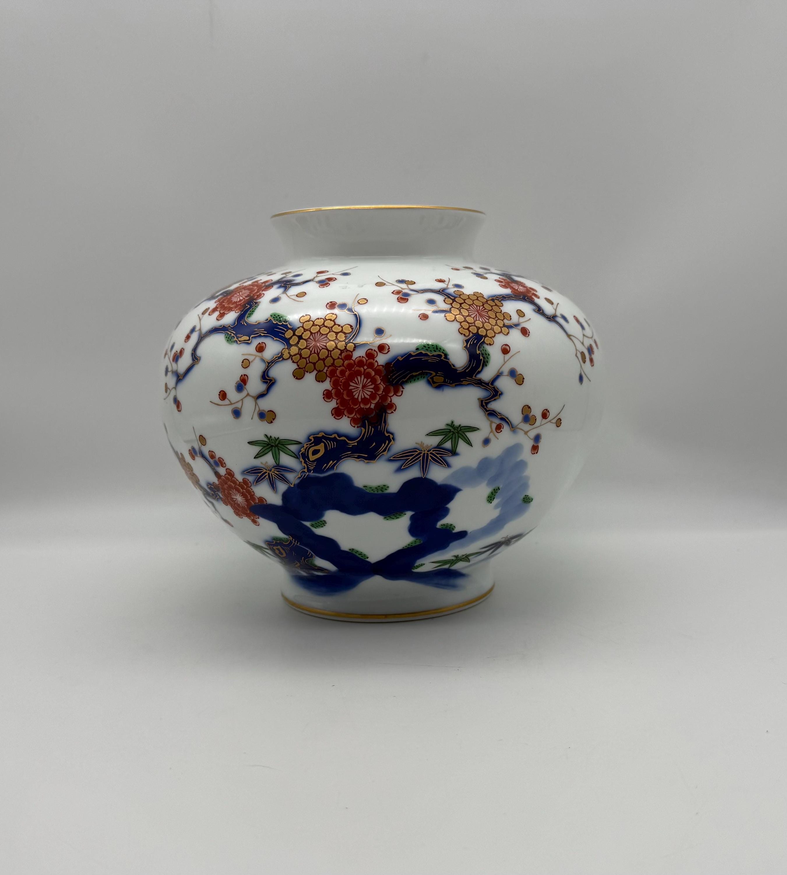 深川製 最高級 超レア品 花瓶 オリエンタルブルー ヌーボー9号花生