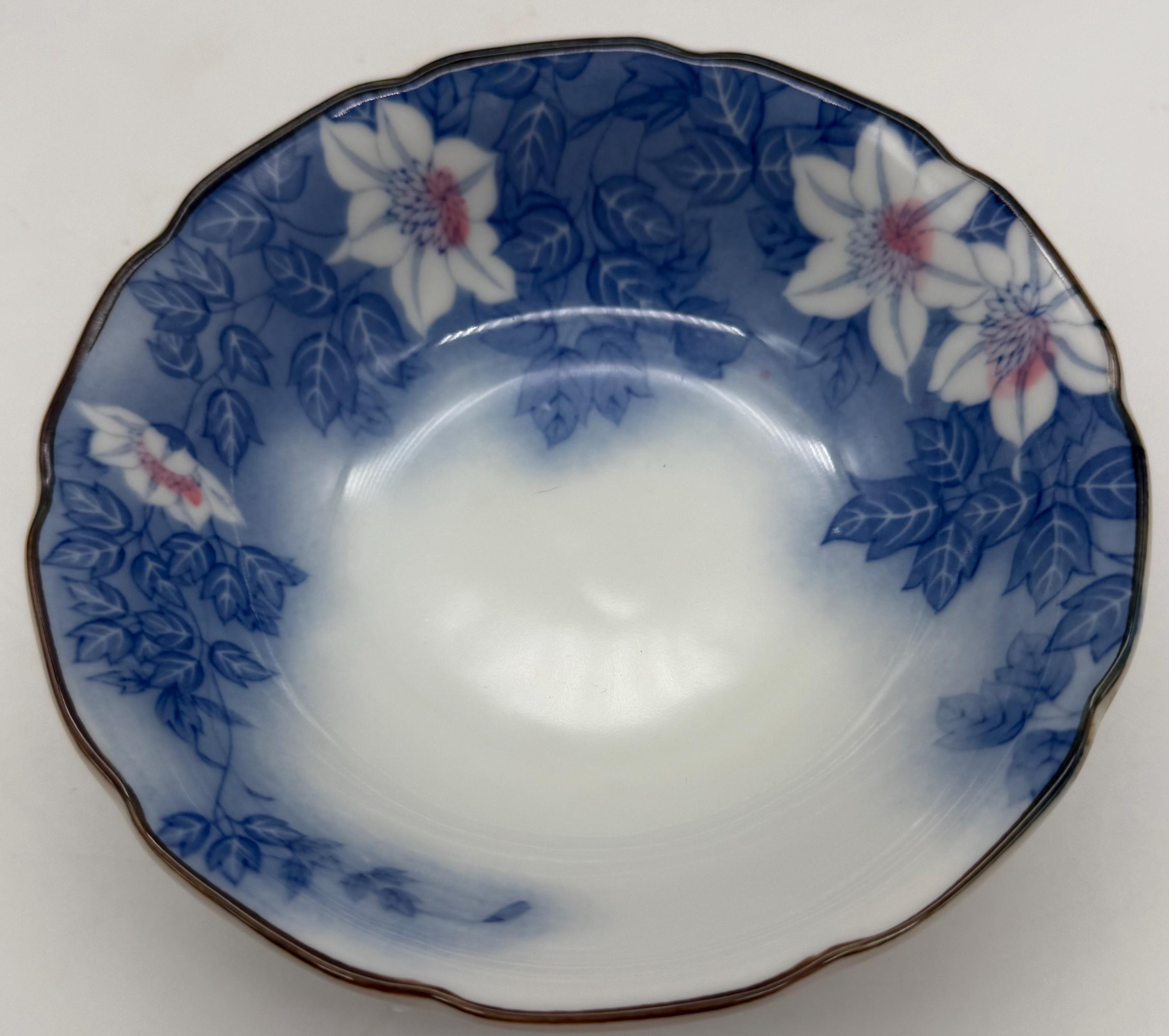 日本の青い花のデザインボウルセット - Etsy 日本