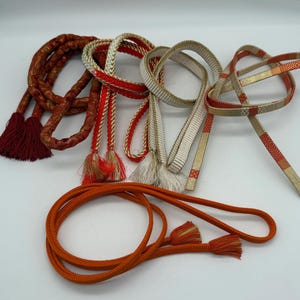 Obijime Cord Japanese Kimono Accessories Set Of Five