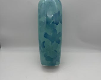 Jarrón floral auténtico del período Showa de Fukagawa