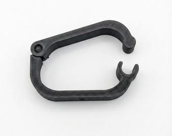 Abrazadera de escritorio con tornillos para la gestión de cables | Soporte para cables bajo el escritorio | Organizador de cables negro | Sistema de organización para oficina en casa | Impresión 3D