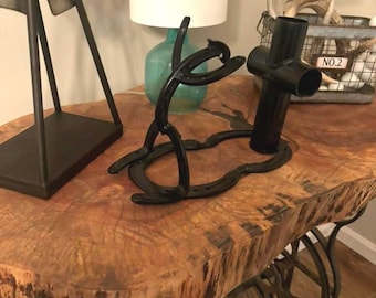 hand made horseshoe cowboy