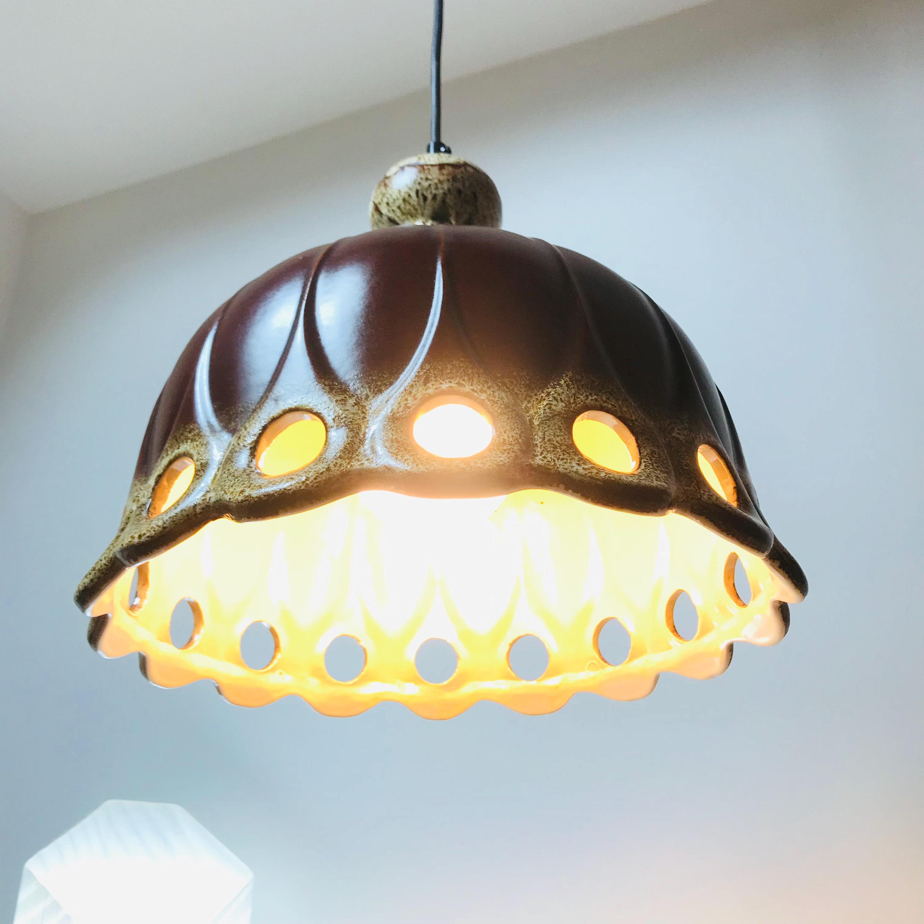 ヴィンテージセラミックペンダントライト、ミッドセンチュリー吊り天井