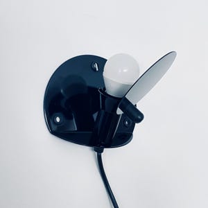 Vintage Mauro Marzollo Wall Sconce for Piu Luce Italian 1980s Modern Lighting Retro Futuristic Accent Light