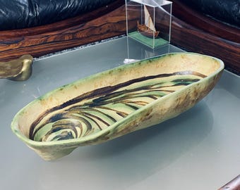 Nikos Dazelidis Sculptural Studio Ceramic Art Bowl, Greece, Collectors Gift
