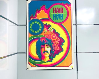 1968 Hair Musical Broadway Poster: Signed Certificate - Etsy