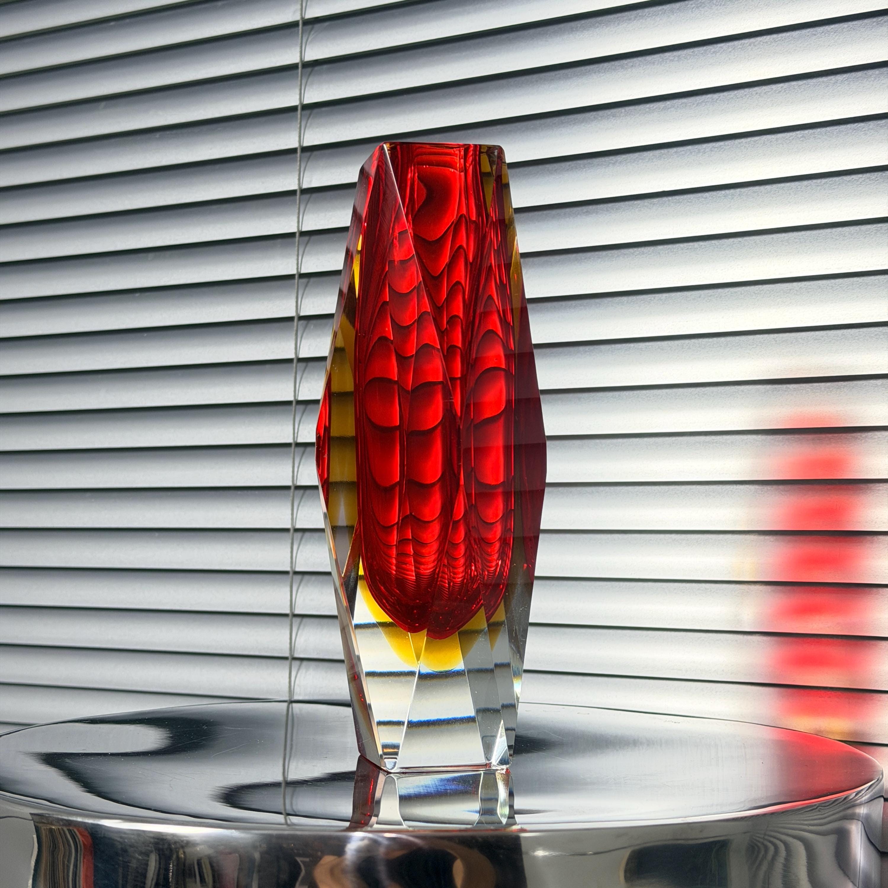 Murano Red Glass Vase - Etsy - Page 5