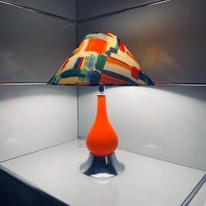 Vintage 70s Pop Art Lamp For Maximalist Eclectic Decor