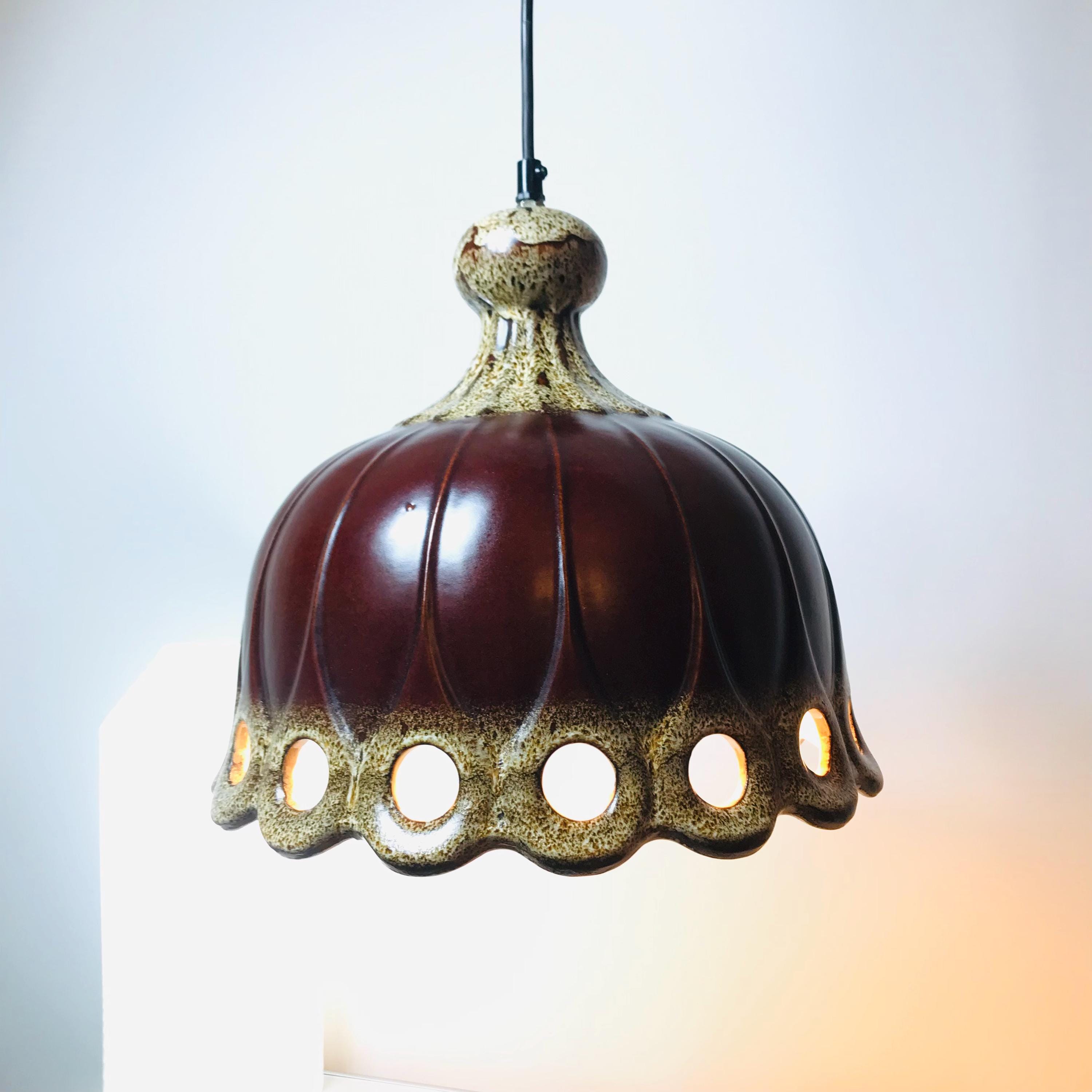 ヴィンテージセラミックペンダントライト、ミッドセンチュリー吊り天井