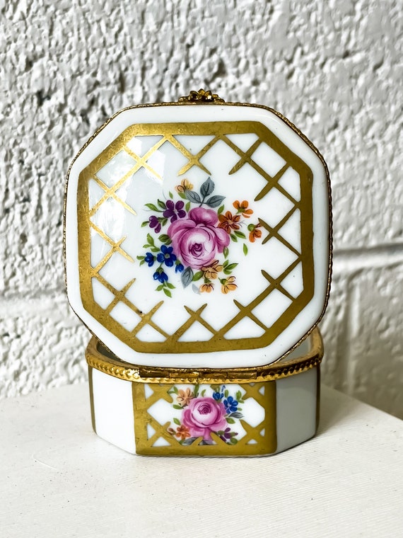 Limoges Trinket/snuff Box Etsy