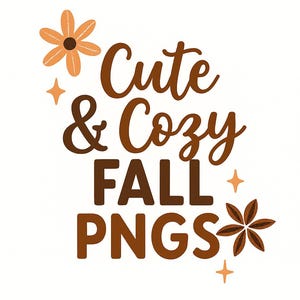 20 Cute & Cozy Fall PNG Bundle | Autumn Clipart, Pumpkin Spice, Fall Aesthetic Digital Download