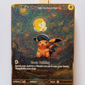 PIKACHU - Tarjeta de metal