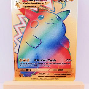 Pikachu VMAX Rainbow - Metal card - pokemon card