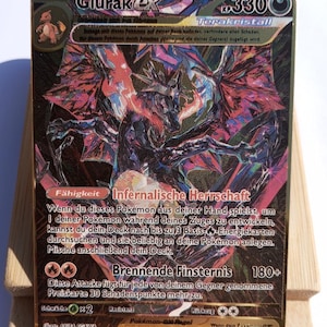 Carta Pokemon in metallo dorato – Glurak ex Terakristall (Paldea-Schicksale)