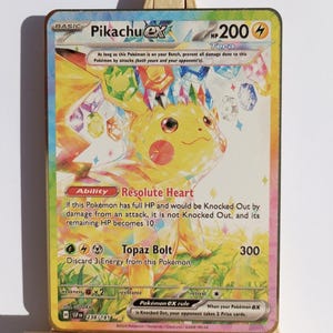 PIKACHU Ex Teracristal - Metal card