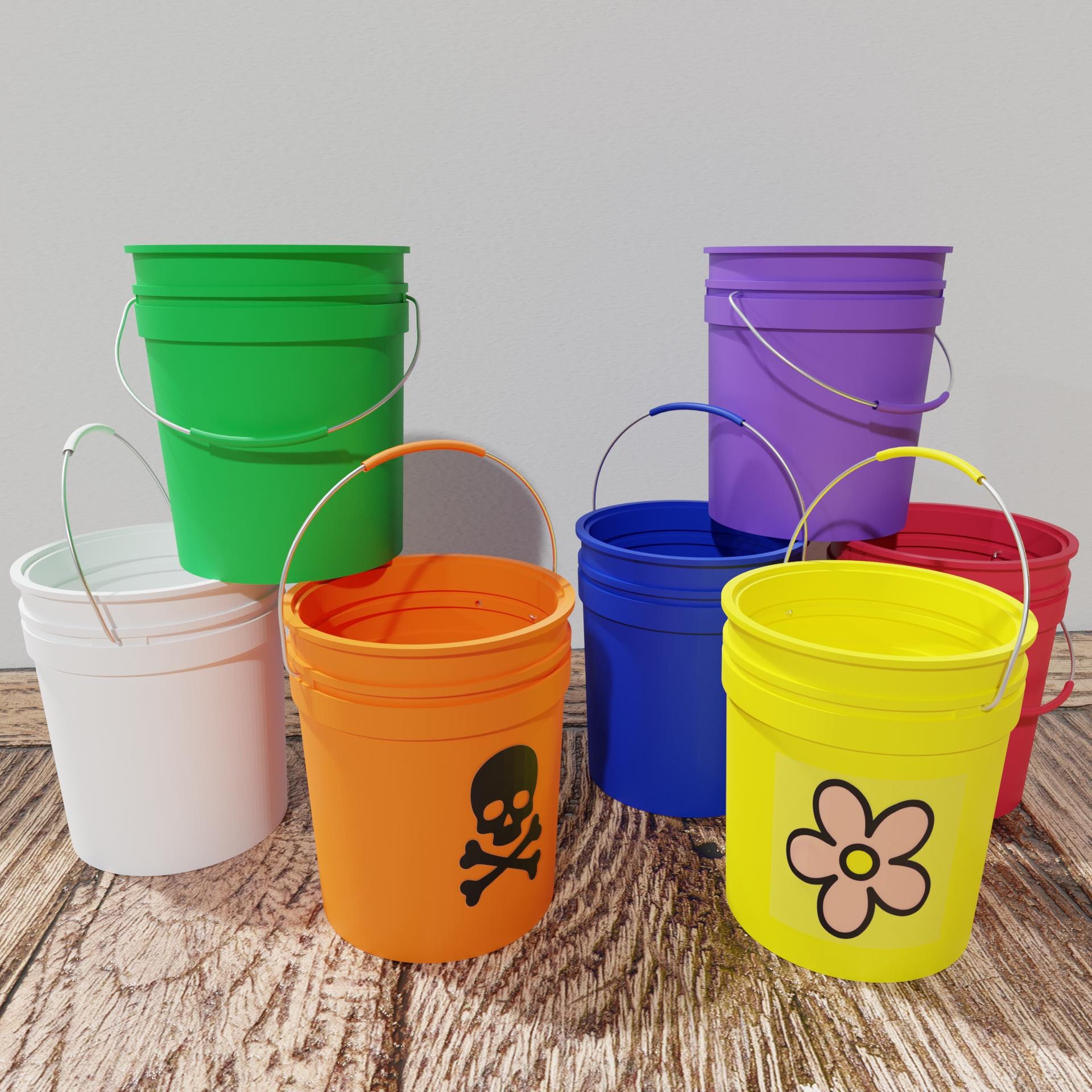 Personalized Plastic Buckets Etsy Ireland