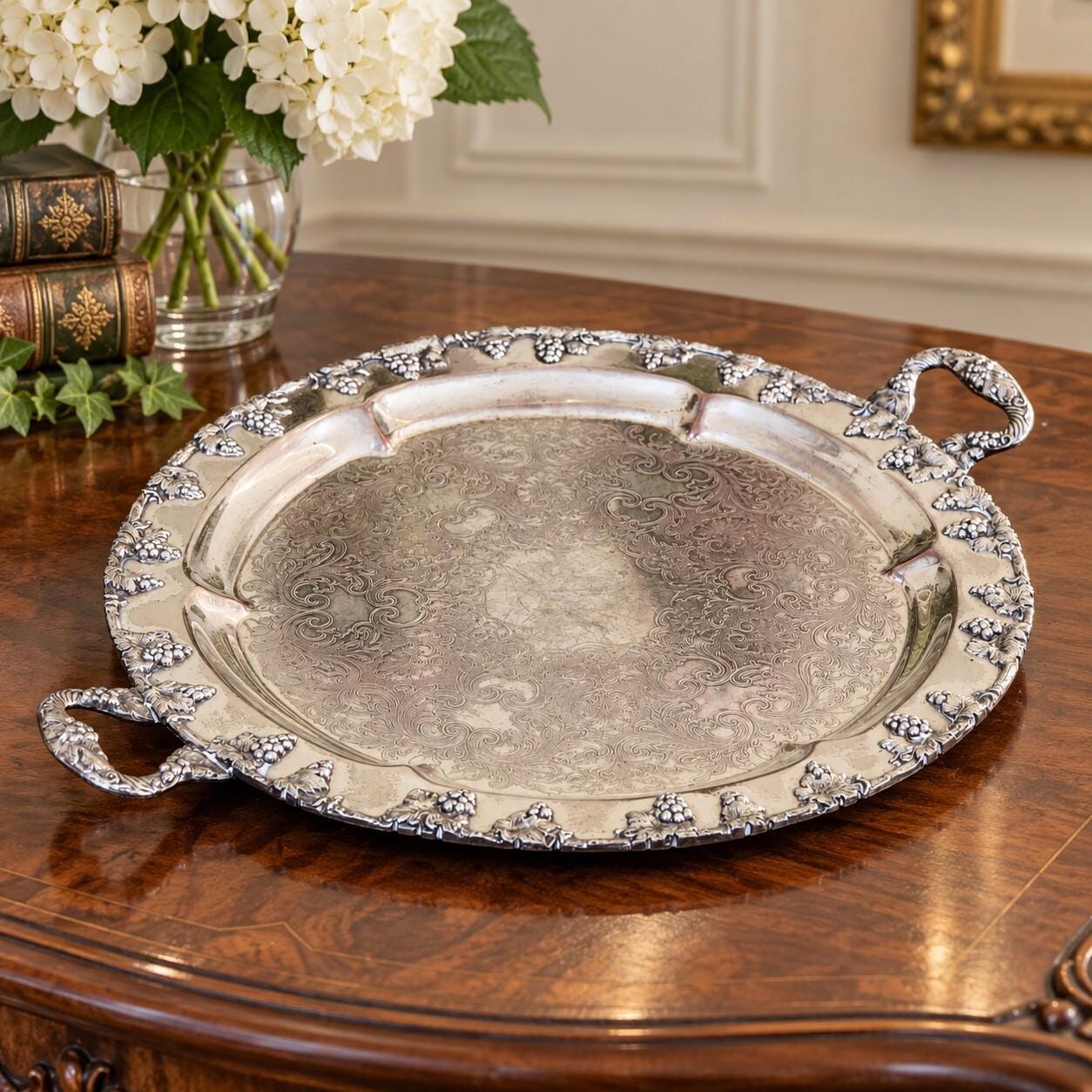 Sheffield Silver Tray - Etsy