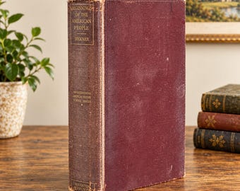 1915 Het begin van het Amerikaanse volk Carl Lotus Becker Houghton Mifflin HC
