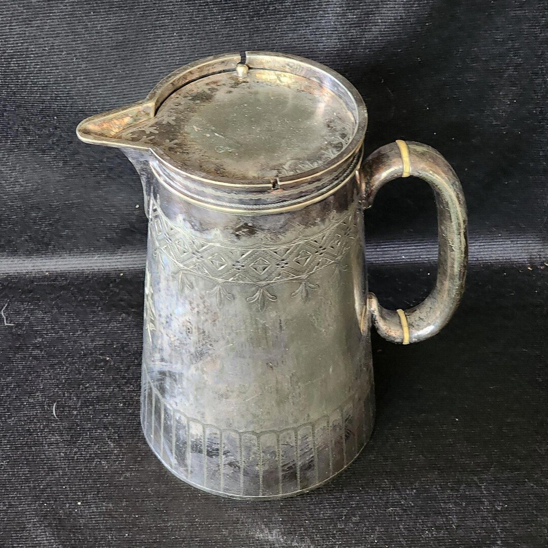 RARE Find Tofts Circa 1880s Silver Plate Hot Water Jug Pitcher